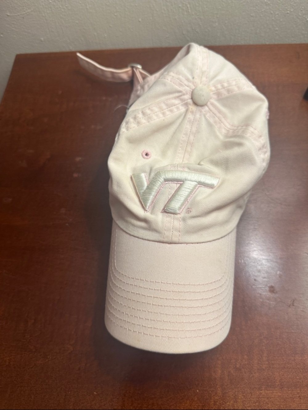 Top of the World Light Pink VT Embroidered Kids Baseball Cap